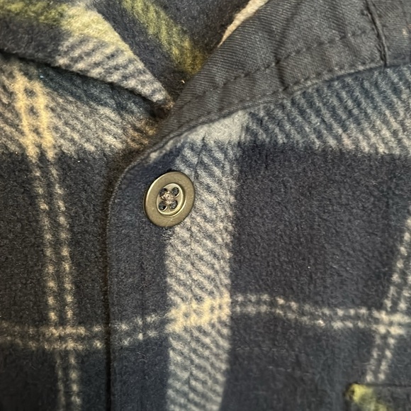 Freedom Foundry Mens Lightweight Plush Plaid Fleece Shirt - Picture 4 of 8